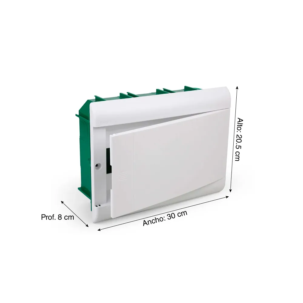 Tablero Eléctrico 12 Circuitos Riel DIN